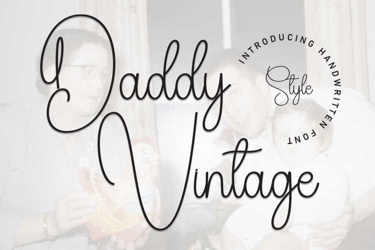Preview of Daddy Vintage Font