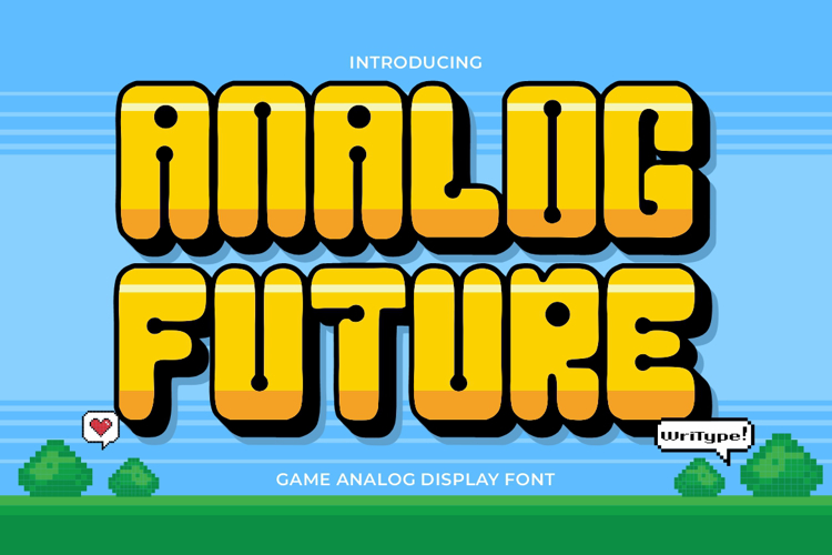 Preview of WR Analog Future Font