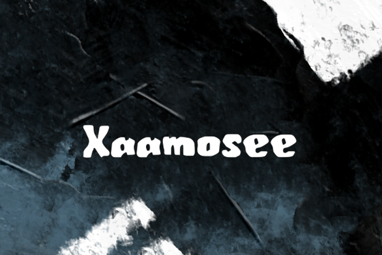 Preview of x  Xaamosee Font