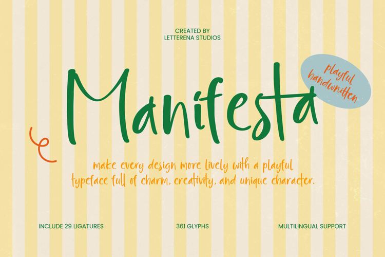 Preview of Manifesta Font