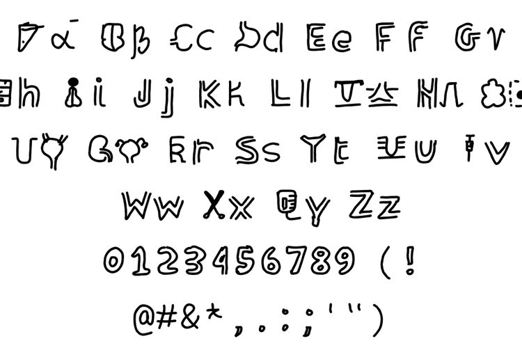 organolphabet Font