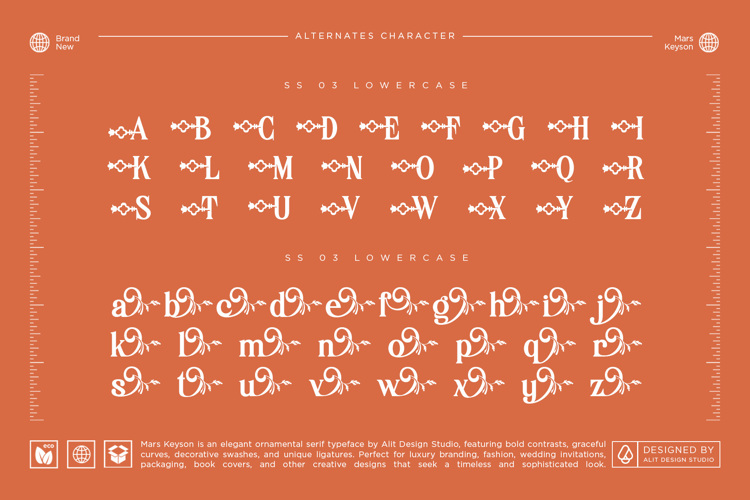 Preview of Mars Keyson Font