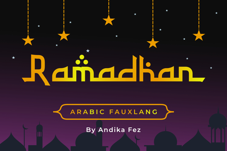 RAMADHAN FEST | ARABIC FAUXLANG FONT