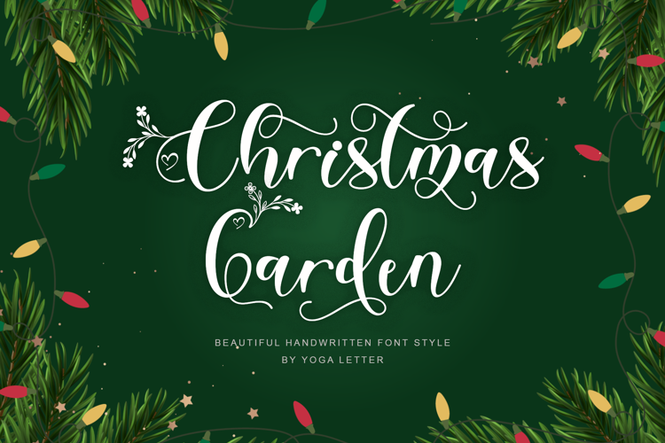 Christmas Garden Font