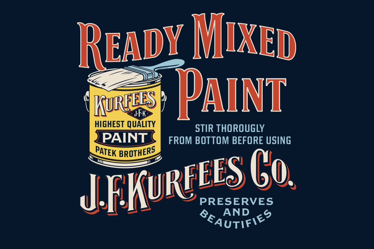 Preview of EFCO Groats Display Fill Font