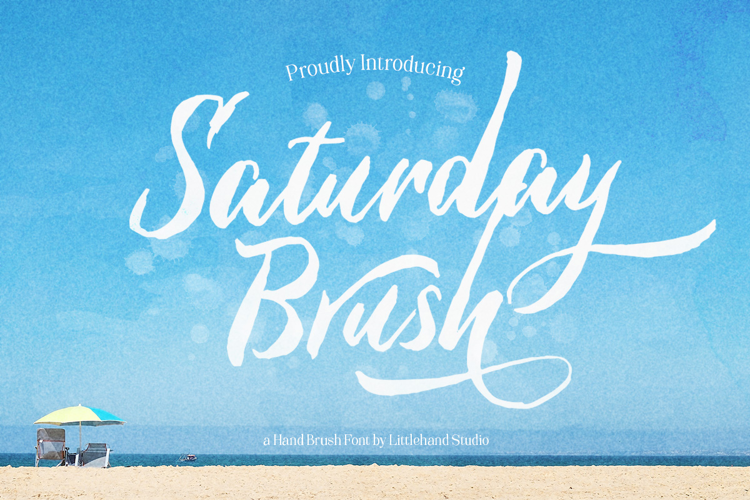 Preview of Saturday Brush Font