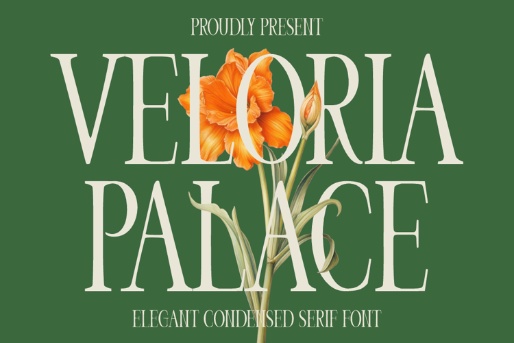 Preview of Veloria Palace Font