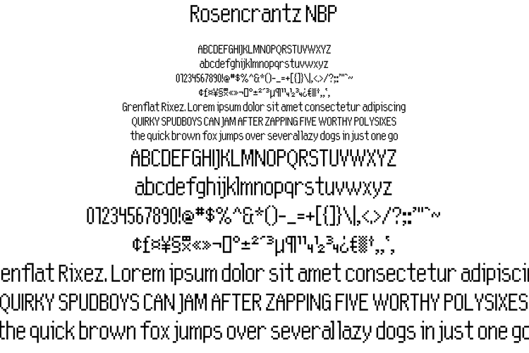 Rosencrantz NBP Font