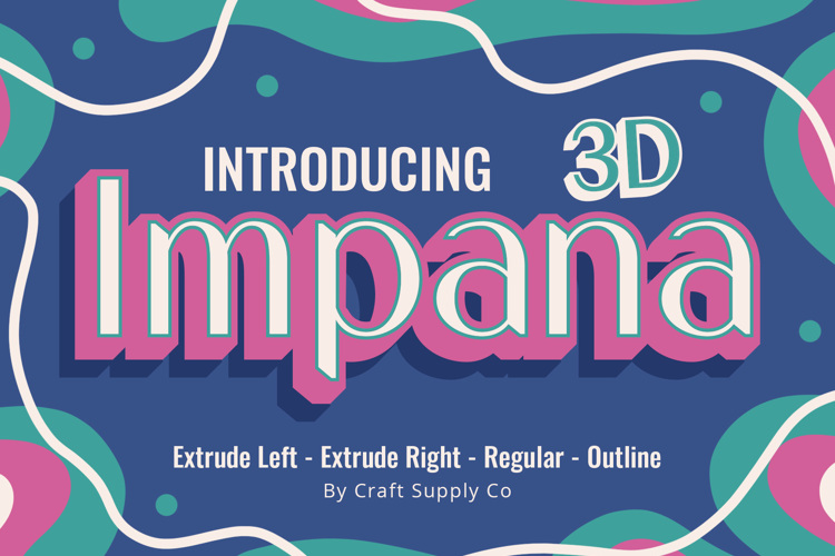 Impana 3D Font