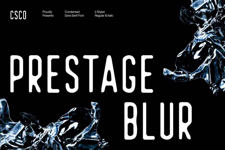Preview of Prestage Blur Font