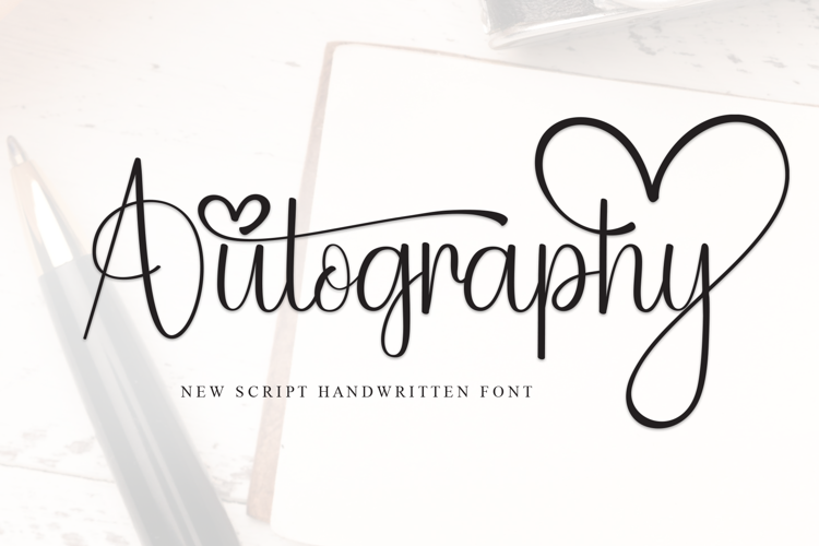 Preview of Autography Font