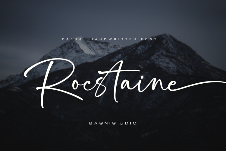 Preview of Rocstain Font