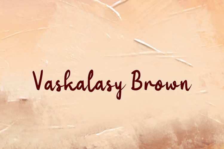 Preview of v Vaskalasy Brown Font