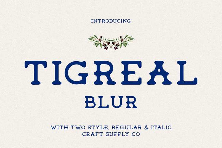 Tigreal Blur Font