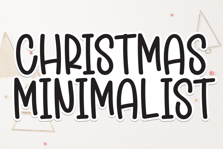 Preview of Christmas Minimalist Font