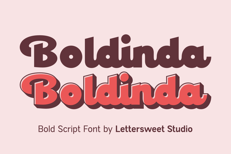 Preview of Boldinda Font