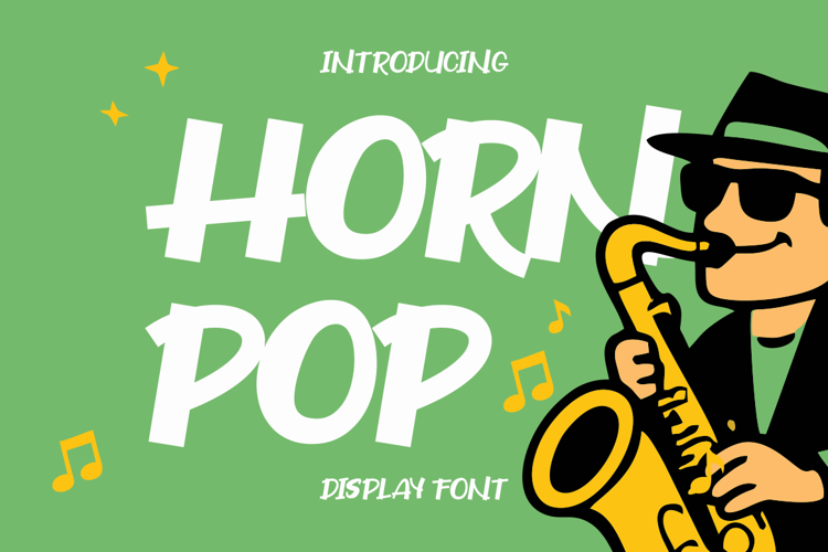 Preview of Horn Pop Font