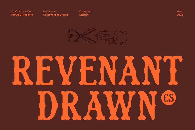 Preview of CS Revenant Drawn Font