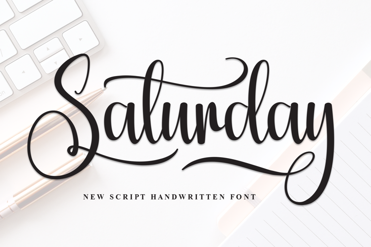 Preview of Saturday Font