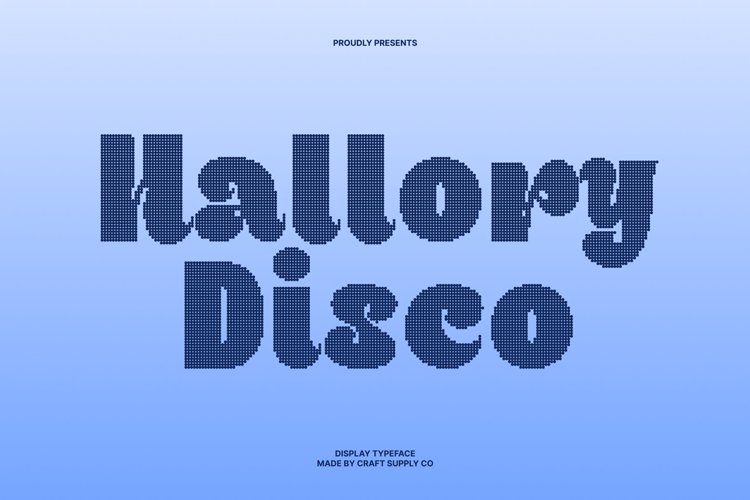 Preview of Hallory Disco Font