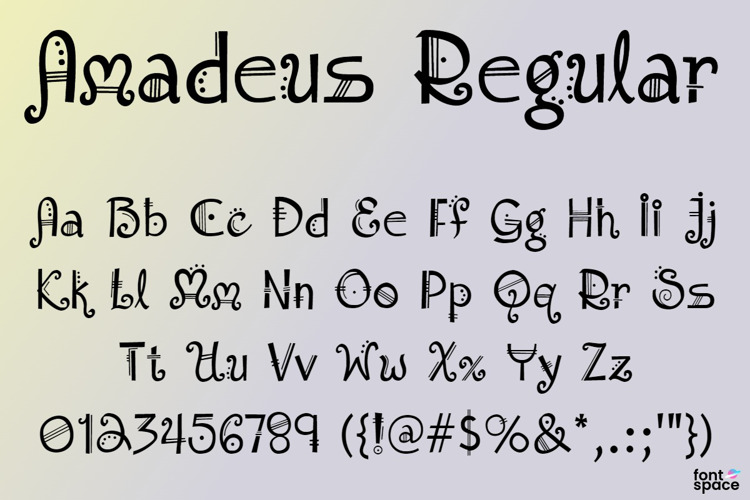 Amadeus Regular Font