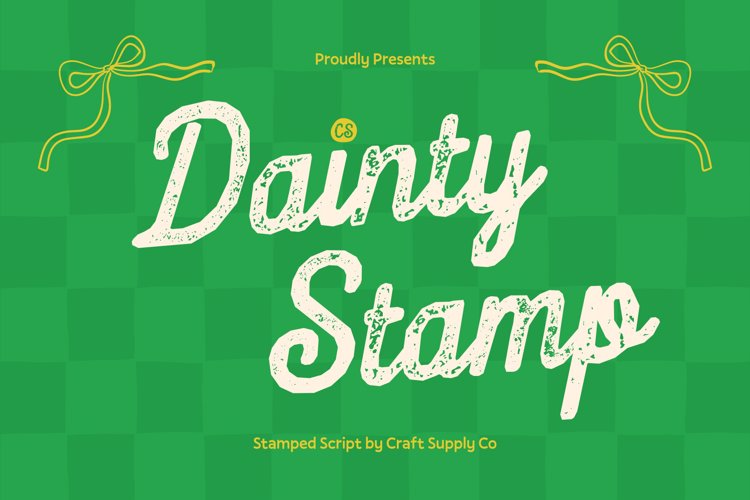 Preview of CS Dainty Stamp Font
