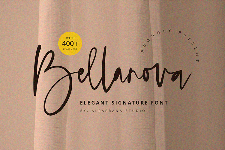Preview of Bellanova Font