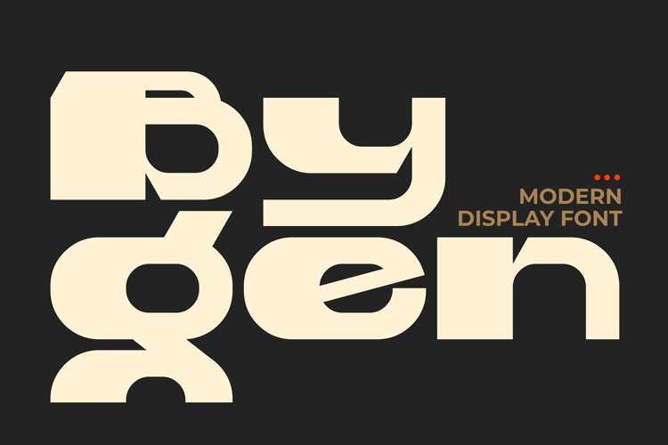 Preview of Bygen Font