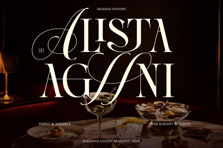 Preview of Dh Alista Aghni Font