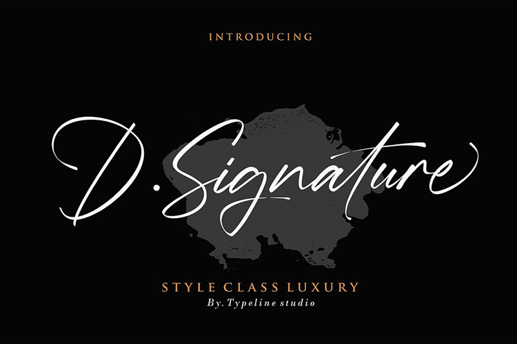 D . Signature Font