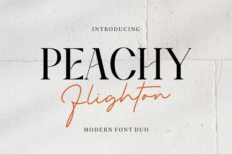 Peachy Flightone Font
