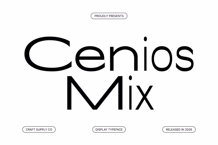 Preview of Cenios Mix Font