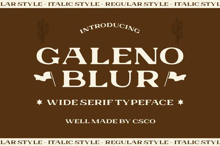 Galeno Blur Font