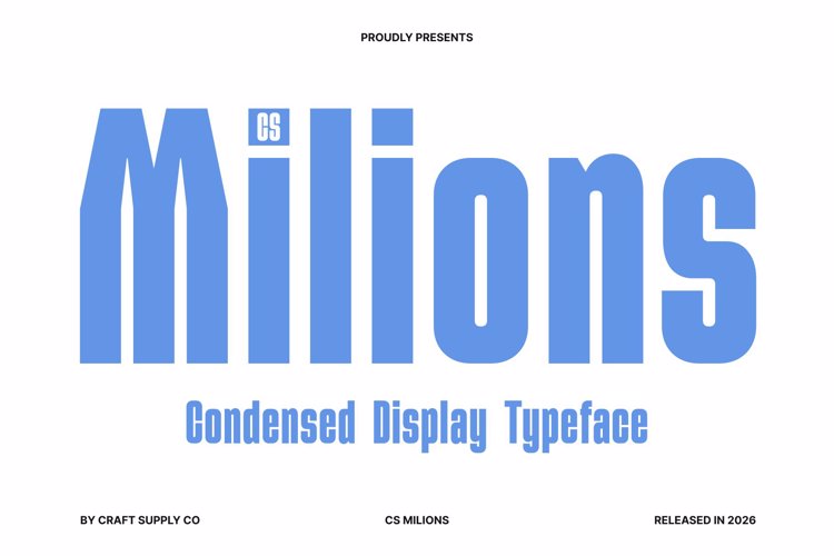 Preview of CS Milions Font