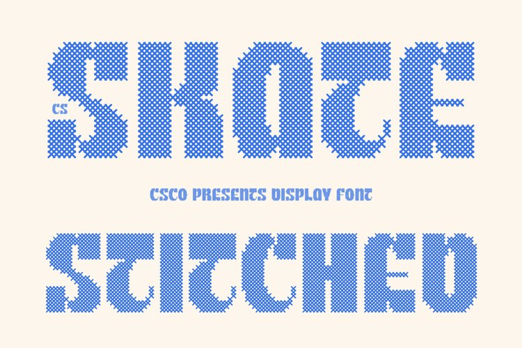 Preview of CS Skate Stitched Font