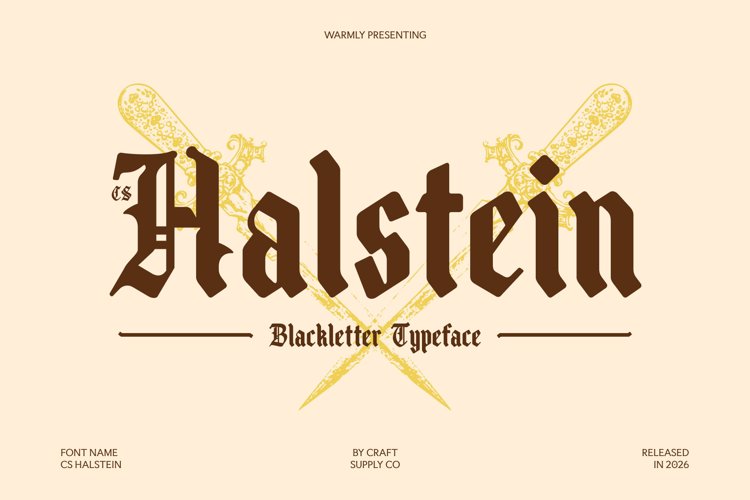 Preview of CS Halstein Font