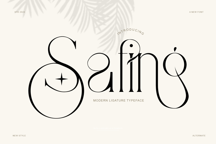 Preview of Safing Font