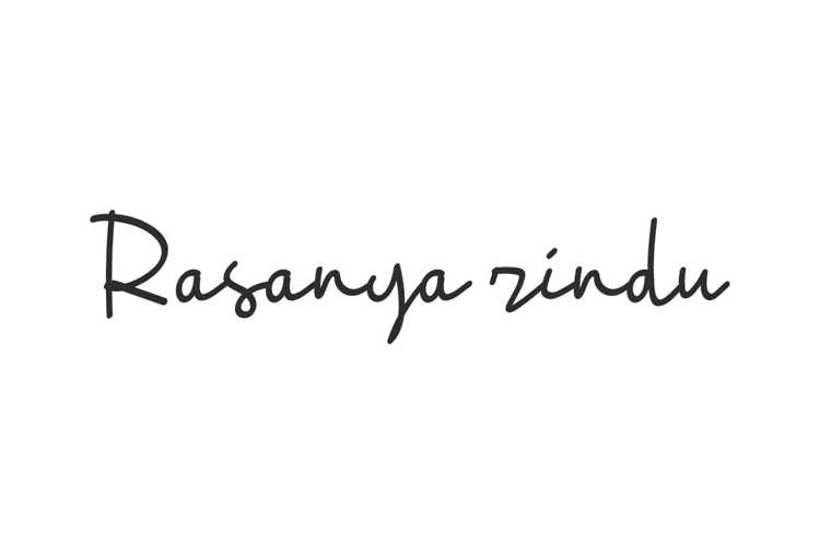 Preview of Rasanya Rindu Font