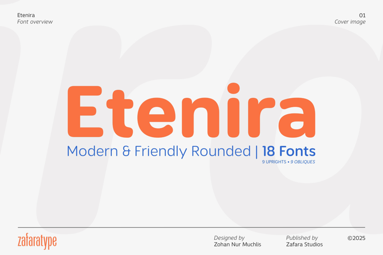 Preview of Etenira Font