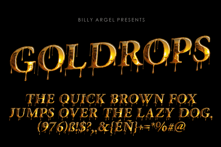 GOLDROPS Font