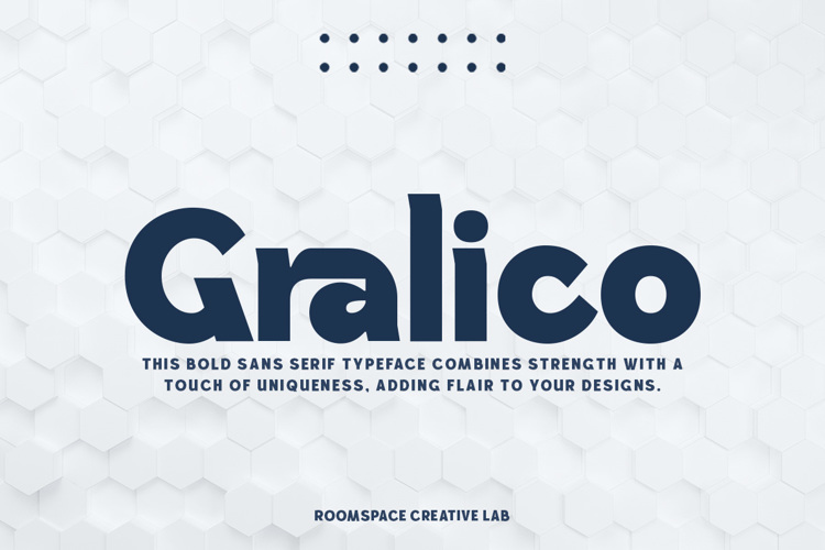 Preview of Gralico Font