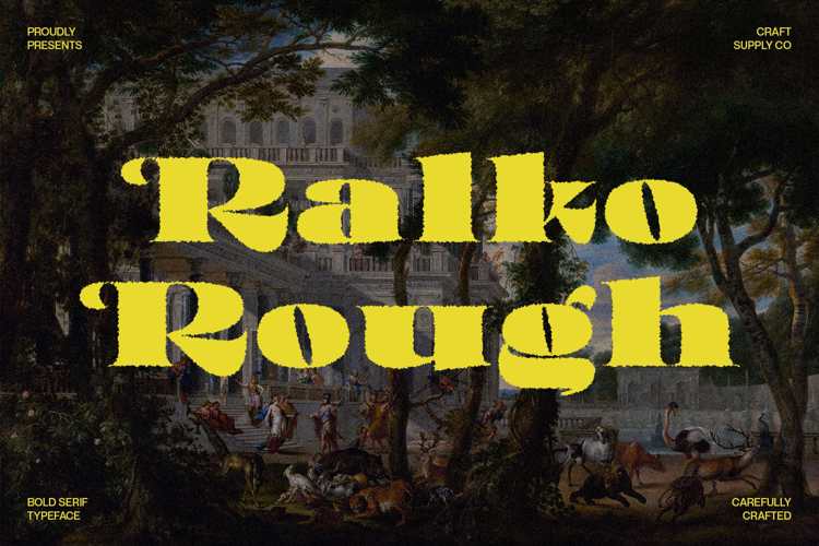 Preview of Ralko Rough Font