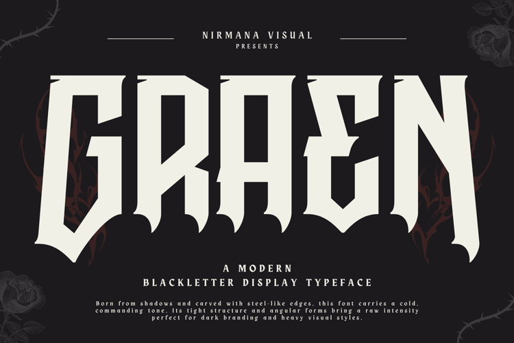 Preview of Graen Metal Font