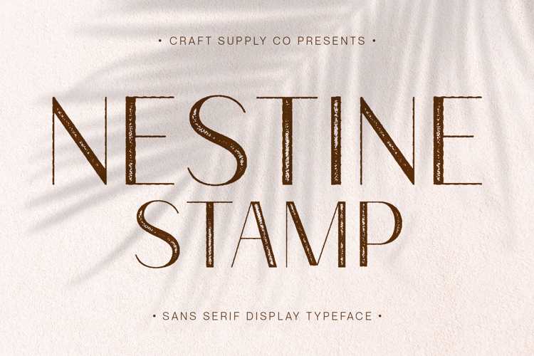 Nestine Stamp Font