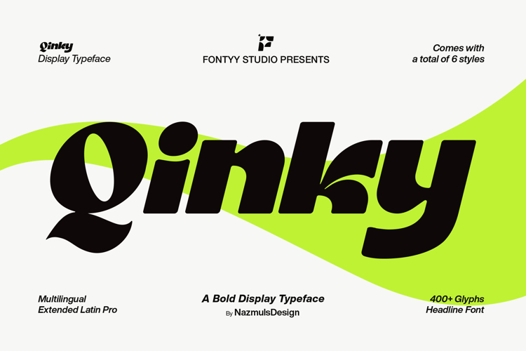 Preview of Qinky Font