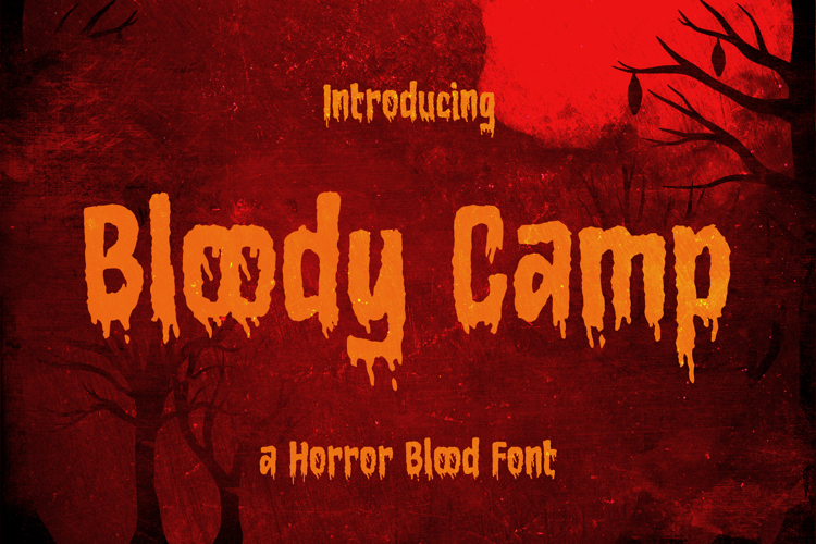 Bloody Camp Trial Font