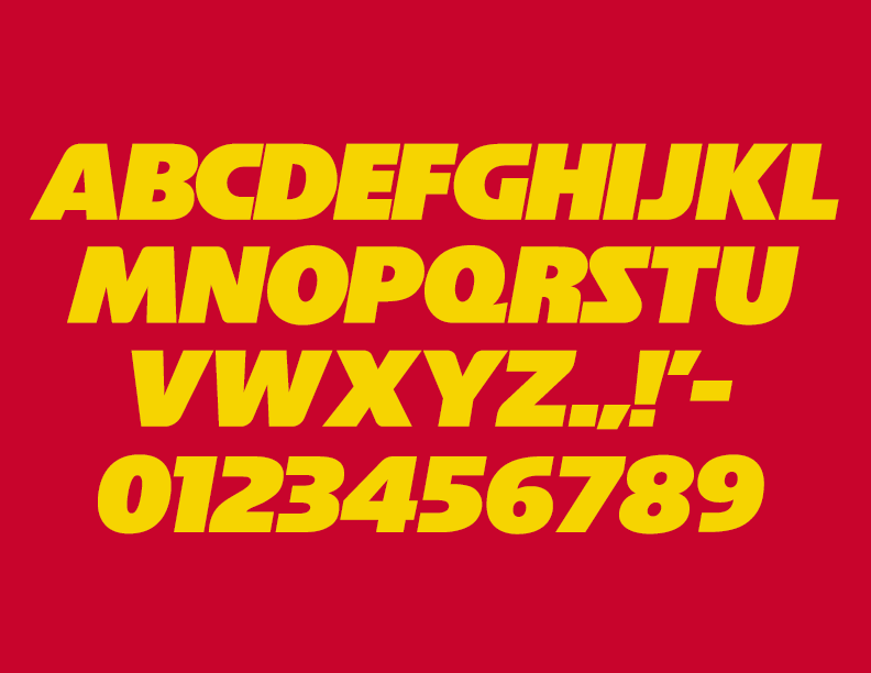 Nfl Chiefs Font Designed By Sports Font Database