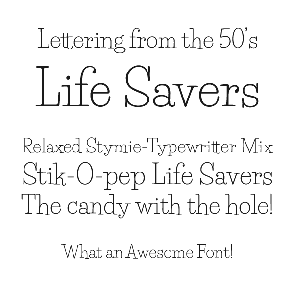 lifesavers font