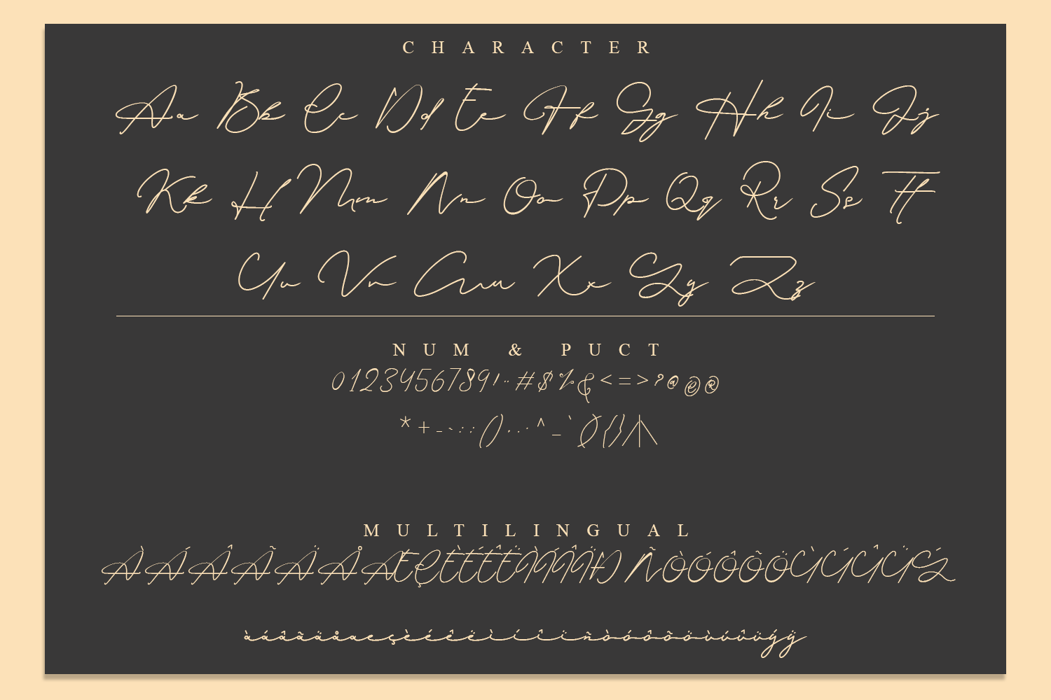 signature style fonts