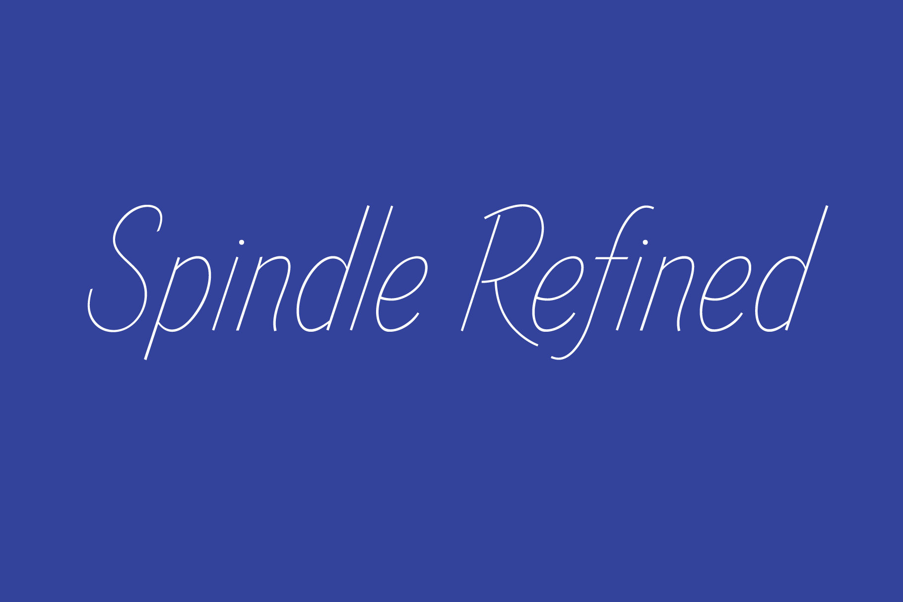 Spindle Refined Font by Skyhaven Fonts FontSpace